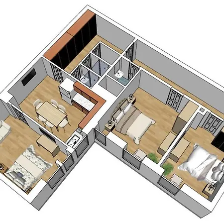 Apartamento Flatista Homes - Station - 3br *