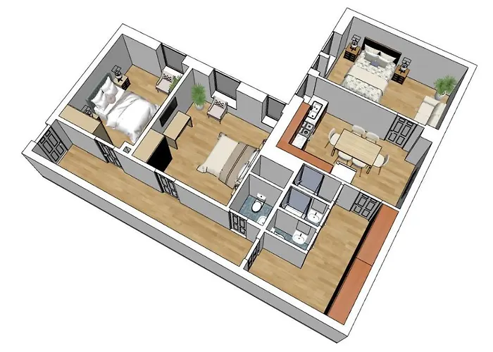 Flatista Homes - Station - 3br Apartamento