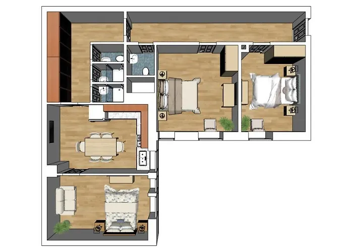 Apartamento Flatista Homes - Station - 3br Múnich